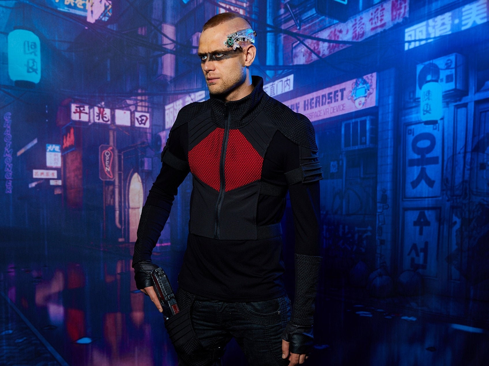 488 l men s black cyberpunk vest futuristic armor zolnar