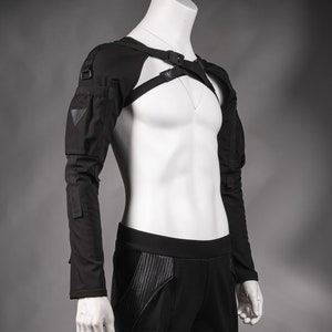 Sistema de mangas modular futurista: arnés de brazo softshell con hebilla Fidlock - ASD para hombre
