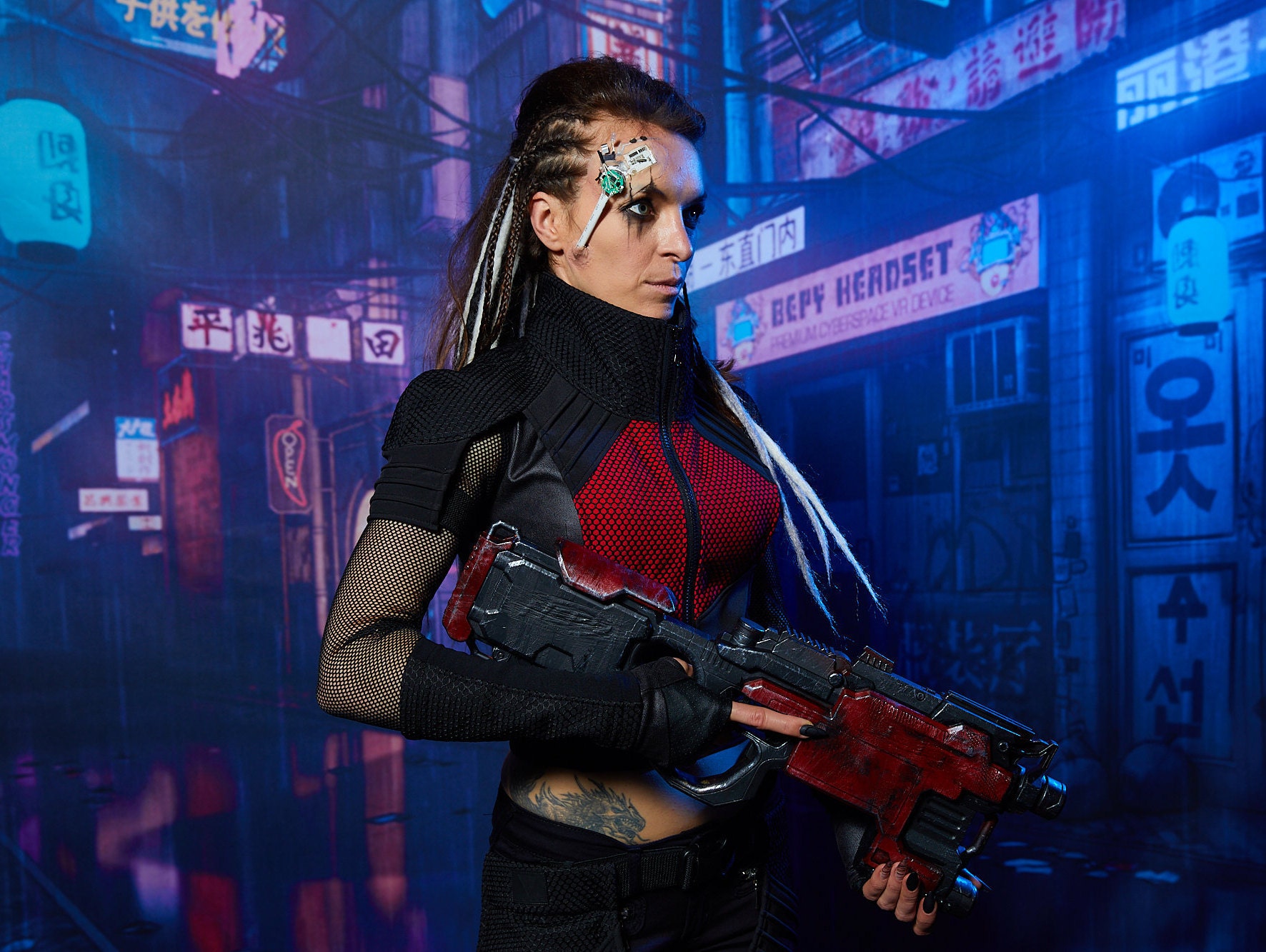 Black Cyberpunk Vest Futuristic Armor - 488-L Women - Etsy