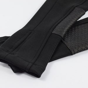 Black cyberpunk arm warmers, techwear gloves, cyberpunk clothing H-ARW-Q6 image 5