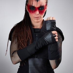 Schwarze Pulswärmer, unisex - BR4