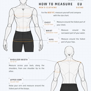 How to measure for SP men's sweater – size guide