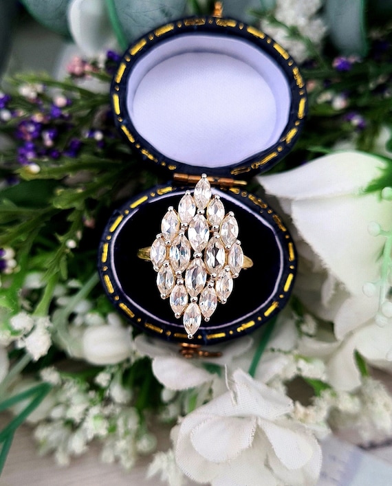 9ct cluster hotsell rings