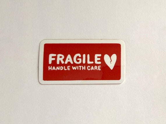 Fragile Handle With Care 2 5 X 1 Classic Sensitive Etsy