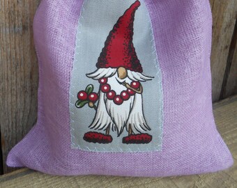 Scandinavian Christmas Gift Bag Swedish Christmas Drawstring Borsa regalo riutilizzabile Gnome Tomte Gift Wrap Christmas Sack Christmas Presents