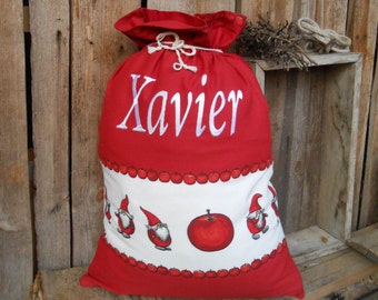 Sacco di Babbo Natale Sacco di Natale Borsa di Natale Borsa di Natale Borsa di Natale Personalizzato Babbo Natale Regali di Natale Sacco Involucro di Natale