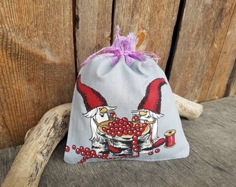 Ornamento di Natale Sacco di Natale Sacco regalo scandinavo Sacco regalo nordico Borsa regalo di Natale Sacco di Natale Gnome Tomte Nisse Decorazioni natalizie