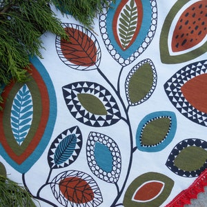 Scandinavian Christmas Tree Skirt Christmas Home Decor Christmas Decoration Christmas Decor  Swedish Christmas Tree Skirts