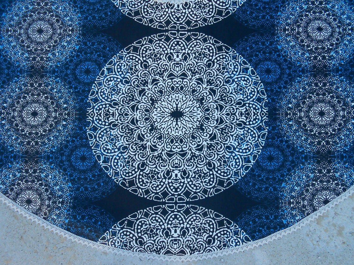 Mandala Christmas Tree Skirt Boho Christmas Ornament Boho Etsy