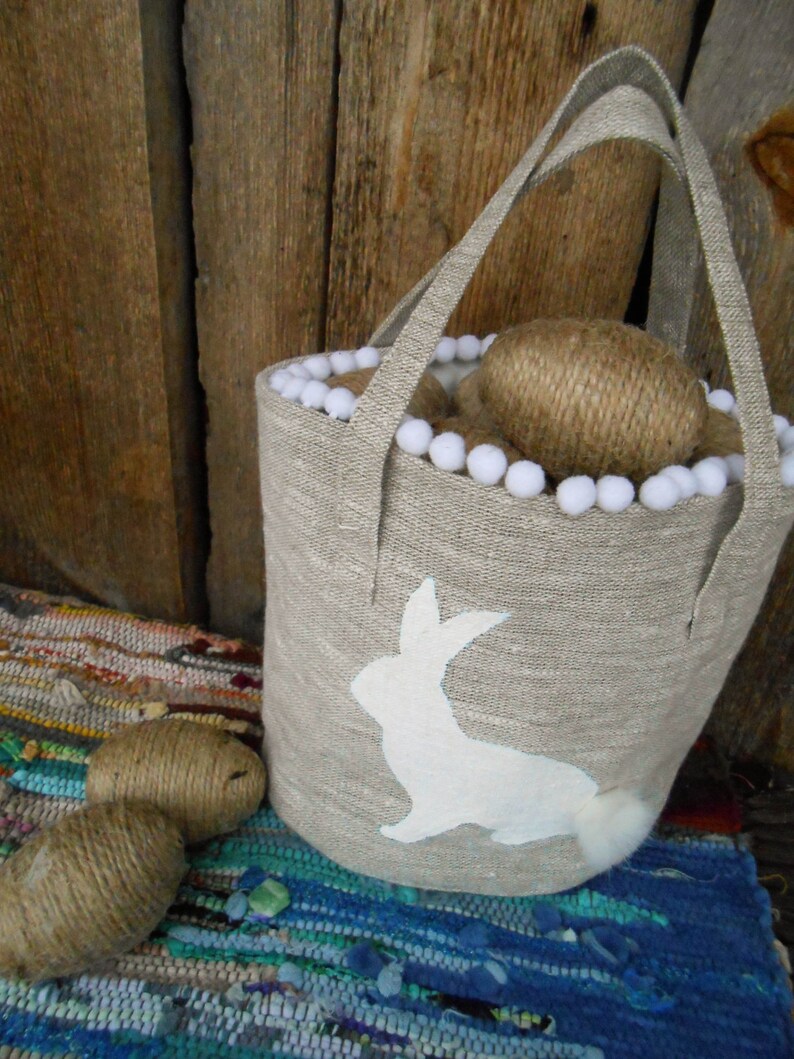 Personalized Easter Basket Burlap Easter Basket Easter Basket Etsy