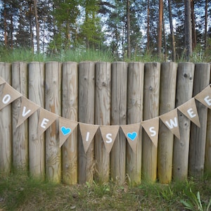 Lowe Is Sweet Banner Wedding Banner Bridal Shower Banner Bridal Banner Wedding Sign Wedding Garland