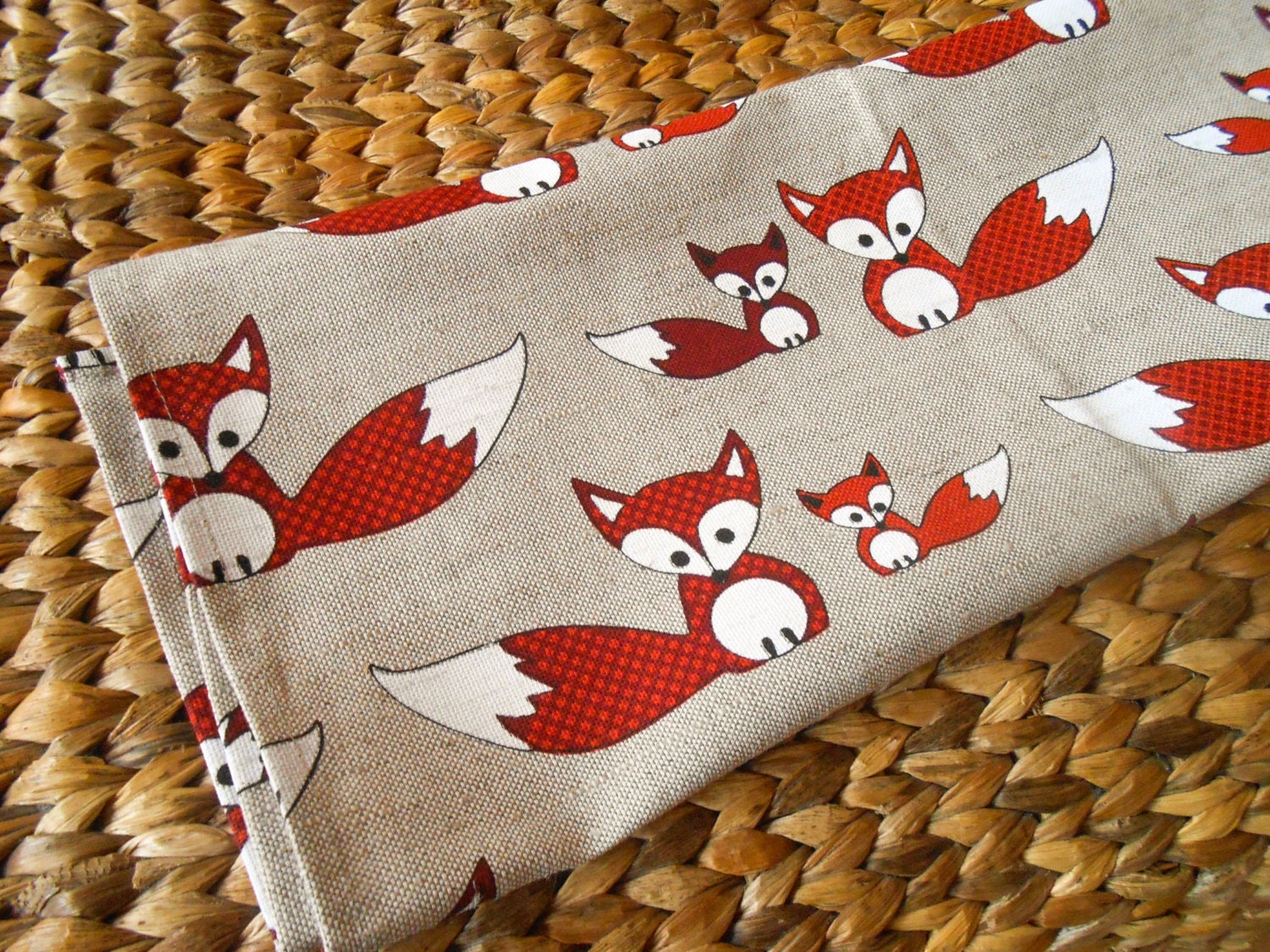Fox Towel Tea Towel Fox Kit Kitchen Towel Foxy Gift Christmas - Etsy
