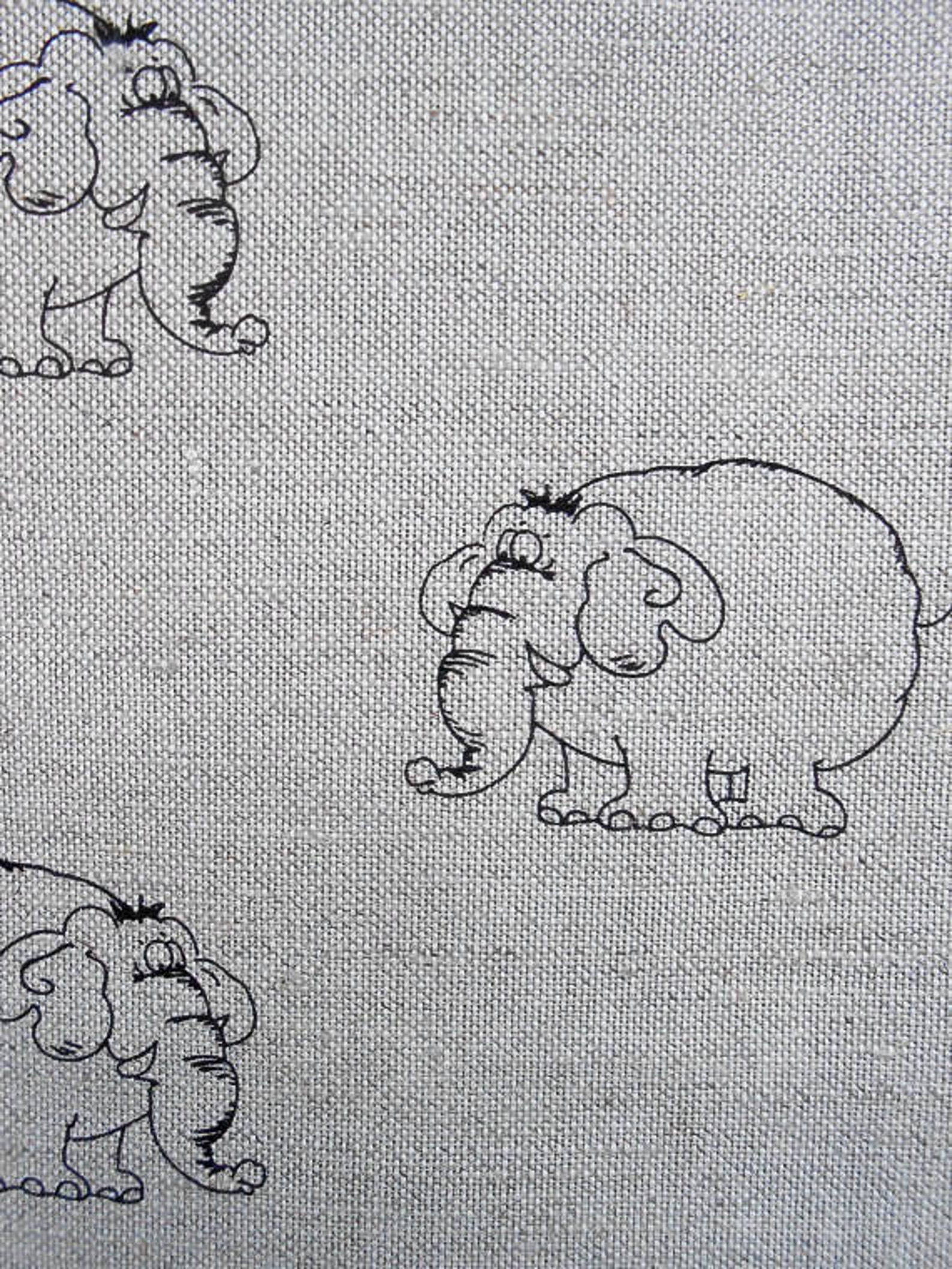 Kitchen Towel Elephant Towel Linen Tea Towel Elephant Design Etsy