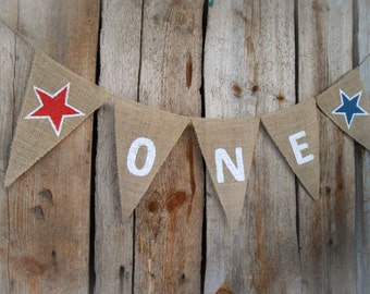 One Banner High Chair Banner  I Am One Boy Banner 1st Birthday Banner Star Banner Boy Banner Birthday One Girl Star Boy Star Bunting