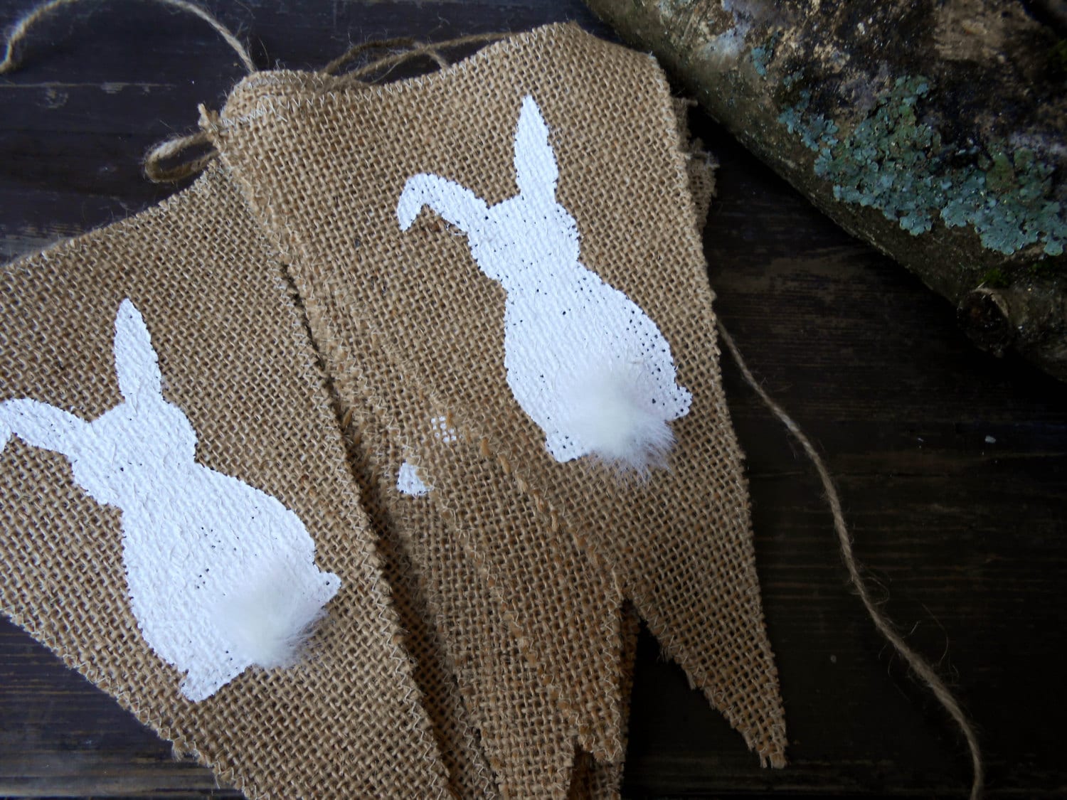 Easter Bunny Banner Easter Garland Easter Burlap Banner Easter Etsy