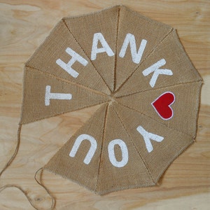 Danke Girlande Hochzeit Girlande Sackleinen Hochzeit Dankeskarte Photo Prop Rustikale Hochzeit Danke-Schild
