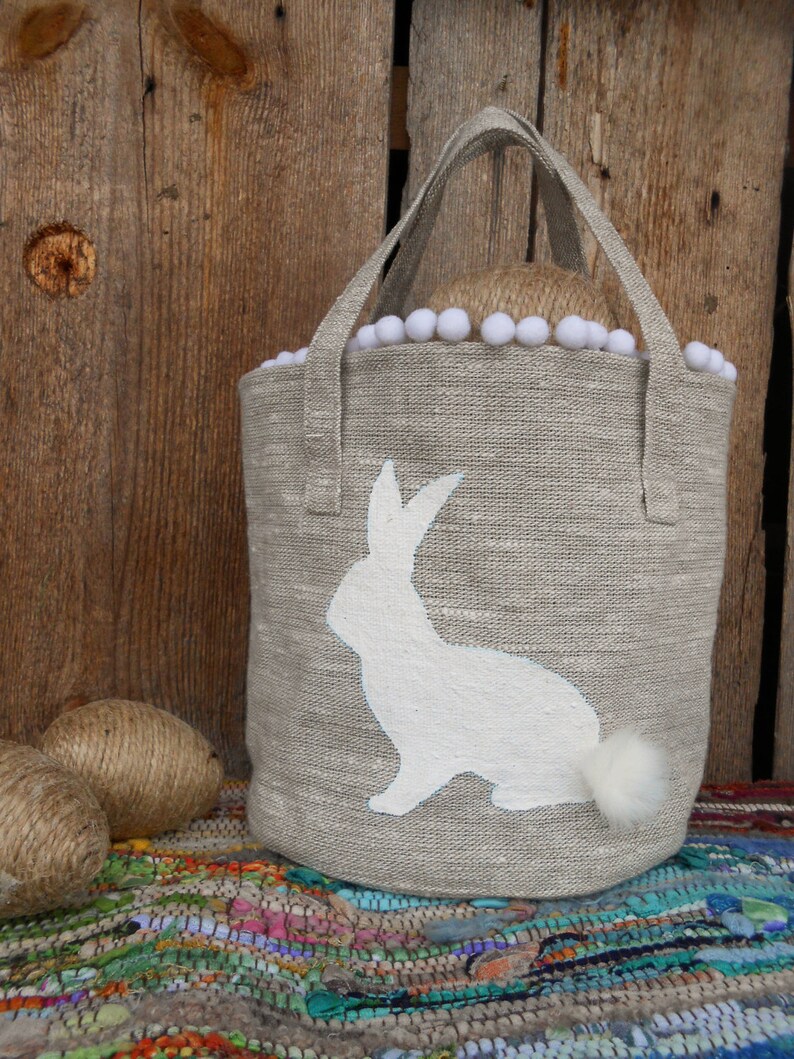 Personalized Easter Basket Burlap Easter Basket Easter Basket Etsy