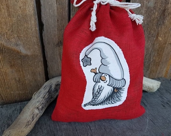Scandinavo Natale Gift Bag Regali svedesi Personalizzato Babbo Natale Sacco di Natale Sacchetto regalo di Natale Decorazione natalizia Svedese