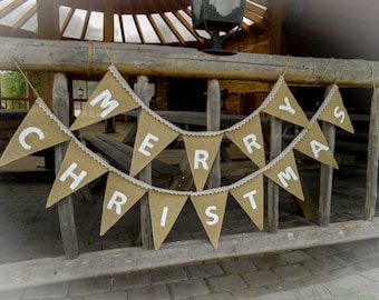 Kerst Banner Merry Christmas Banner Vakantie Banner Kerst Decor Vakantie Mantel Decor Mantel Banner Winter Banner Scandinavische