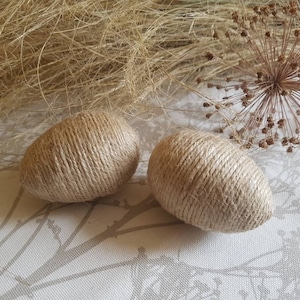 Burlap Easter Eggs Spring Easter Rustic Jute Twine Eggs Decoration Easter Decoration Easter Decor Egg Rustic Easter Eggs Decor Easter Basket