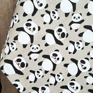 Panda Towel Cotton Towel Hand Kitchen Towel Dish Towel Linen Tea Towel Panda Gift Panda Bear Panda Fabric Mother Day Towel Christmas Gift