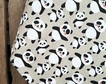 Panda Towel Cotton Towel Hand Kitchen Towel Dish Towel Linen Tea Towel Panda Gift Panda Bear Panda Fabric Mother Day Towel Christmas Gift