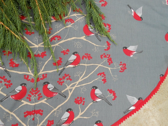 Xmas Tree Skirt Holiday Decor Christmas Tree Skirt Christmas Decor Nordic Christmas Fabric Swedish Christmas Ornament Scandinavian Christmas