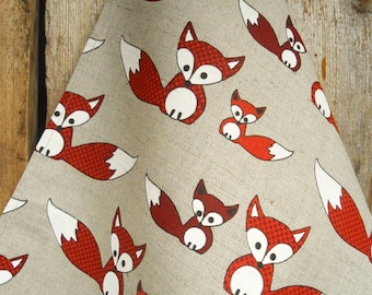 Fox Towel Tea Towel Fox Kit Kitchen Towel Foxy Gift Christmas Gift Linen Towel Woodland Fox Baby Fox Hand Towel Gift For Her Mother Day Gift