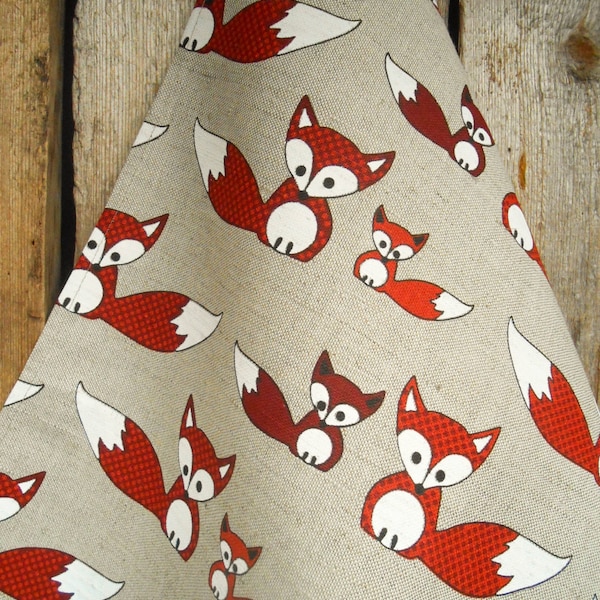 Fox Towel Tea Towel Fox Kit Kitchen Towel Foxy Gift Christmas Gift Linen Towel Woodland Fox Baby Fox Hand Towel Gift For Her Mother Day Gift