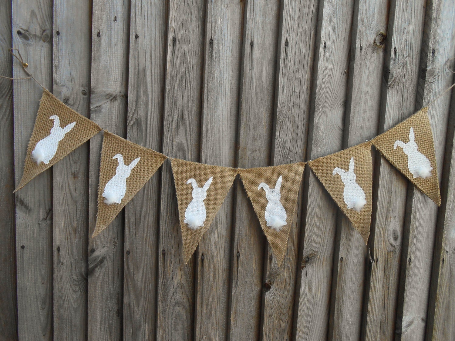 Easter Bunny Banner Easter Garland Easter Burlap Banner Easter Etsy