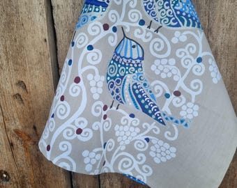 Strofinaccio Scandi Birds, decorazione da cucina svedese, regalo per la casa nordica, fattoria