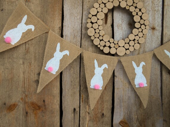 Doumeny Bannière en toile de jute Happy Easter - Guirlande colorée avec lapin blanc - Bannière de fête de Pâques pour cheminée, mur, porte - Fournitures de fête Doumeny Bannière en toile de jute Happy Easter - Guirlande colorée avec lapin blanc - Bannière de fête de Pâques pour cheminée, mur, porte - Fournitures de fête