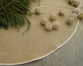 Christmas Burlap Tree Skirt Rustic Christmas Tree Skirt Christmas Decor Country Christmas Tree Skirt Rustic Christmas Decorations Burlap