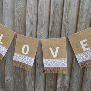 Love Wedding Banner Love Banner Love Bunting Valentines Day Decor Bridal Shower Banner Wedding Banner Wedding Decoration Wedding Garland image 5