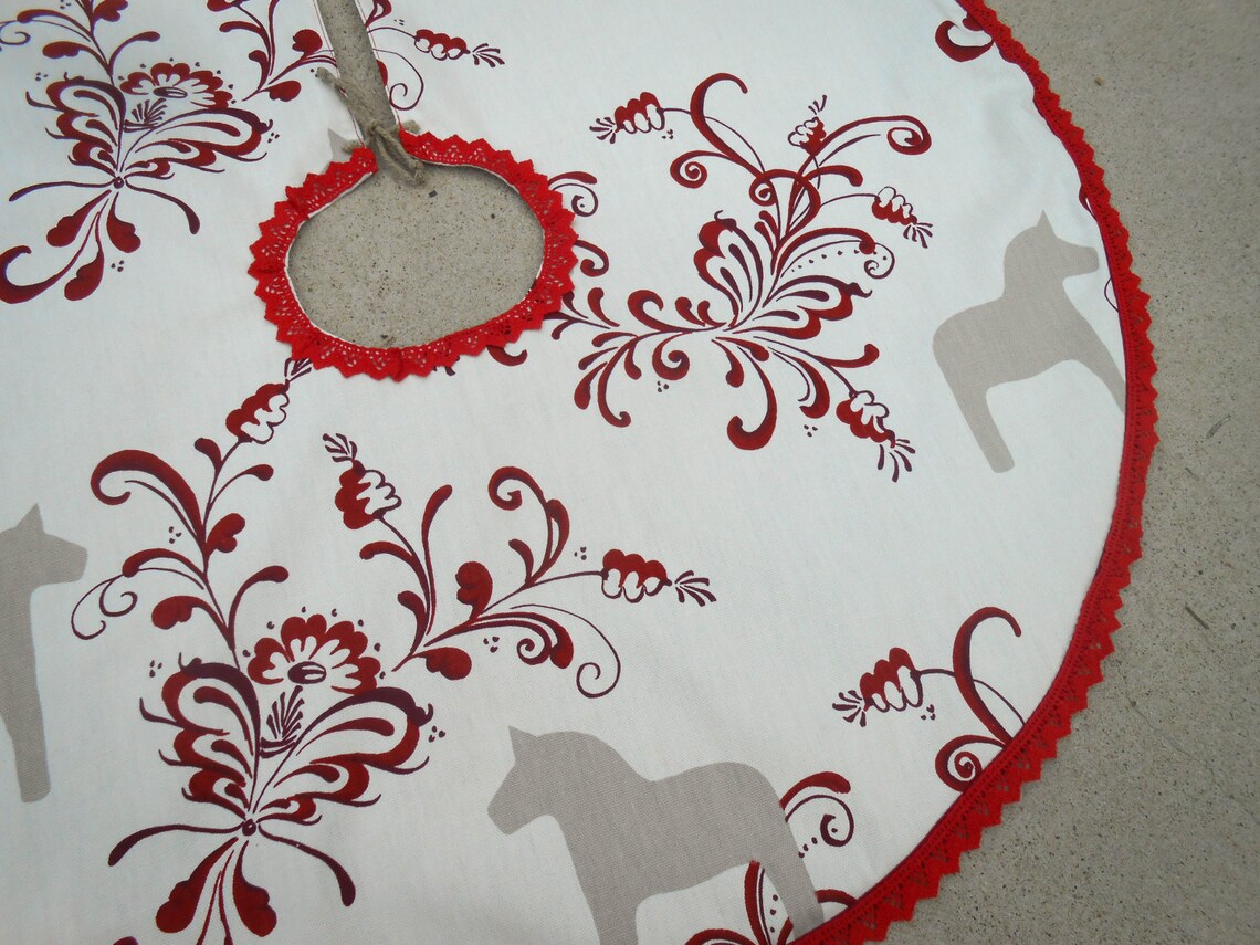 Swedish Christmas Tree Skirt 