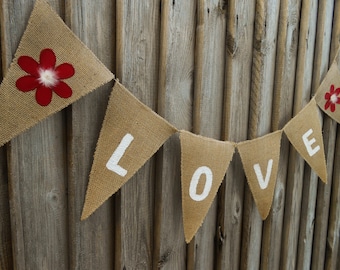 Valentines Day Decor Valentines Banner Valentines Day Banner Valentines Decorations Bridal Shower Banner Wedding Garland Wedding Banner