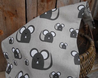 Strofinaccio da cucina in lino a forma di topo, regalo per la mamma, regalo per l'inaugurazione della casa