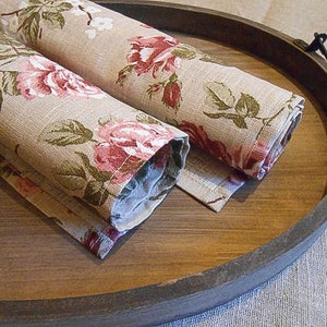 Shabby Chic Roses Towel Roses Tea Towel Kitchen Towel Shabby Chic Towel Floral Towel Natural Linen Towel Rustic Towel Wedding Gift