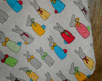 Bunny Towel Bunny Tea Towel Easter Gift Easter Decor Easter Towel Kitchen Towel Easter Bunnies Towel Birthday Gift Spring Gift Kitchen Gift