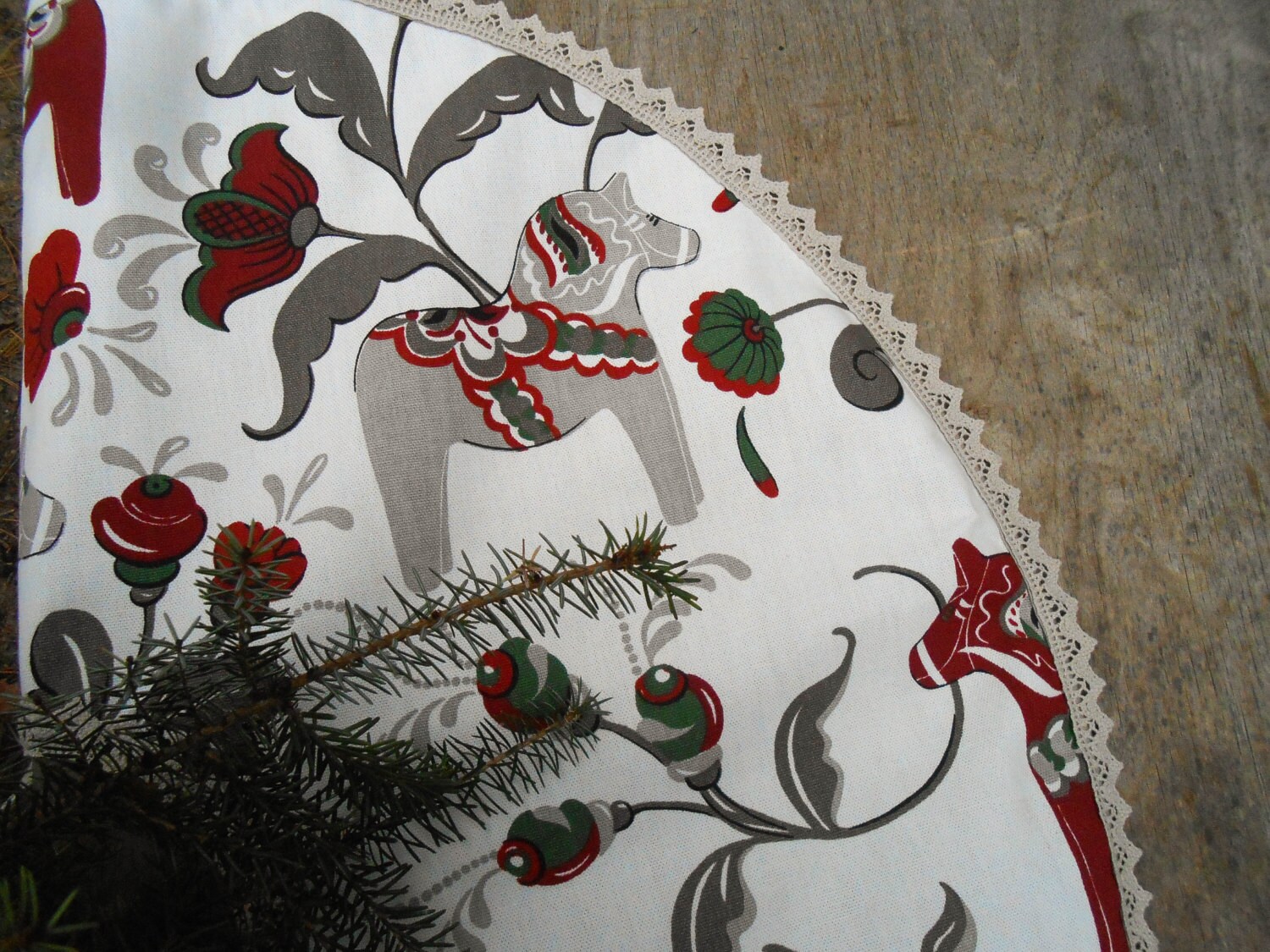 Swedish Christmas Tree Skirt 