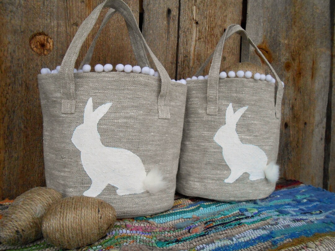 Personalized Easter Basket Burlap Easter Basket Easter Basket Easter