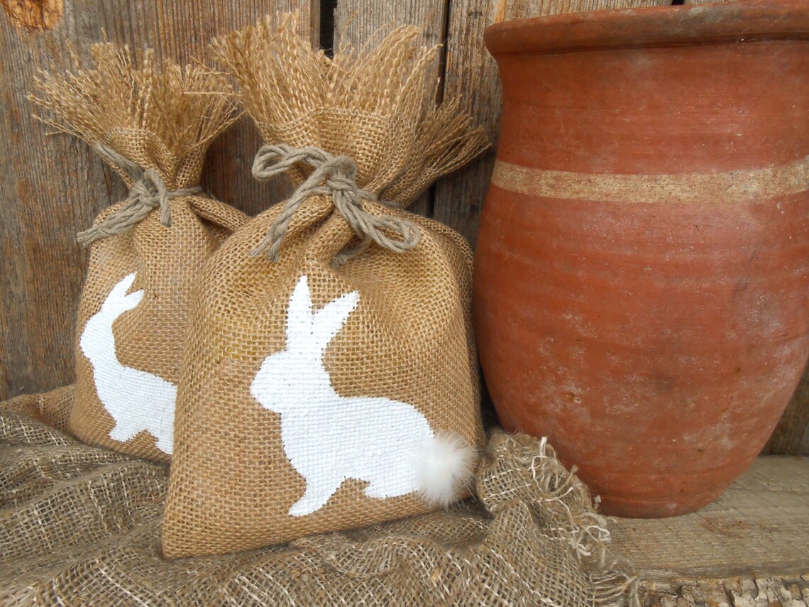 Easter Bunny Gift Bag Easter Basket Gift Bag Easter Gift Bag Etsy