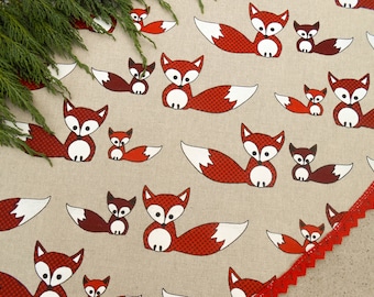 Christmas Fox Christmas Tree Skirt Christmas Decor Woodland Christmas Scandinavian Christmas Ornament Christmas Fox Ornament Baby Fox Foxes