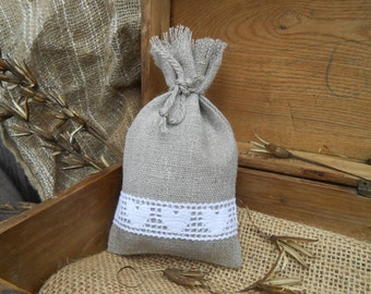 Favor Bag Wedding Favor Bag Linen Gift Bag Baby Shower Favor Bag Rustic Linen Wedding Bag Candy Bag Rustic Wedding Gift Wrap Bridal Gift Bag