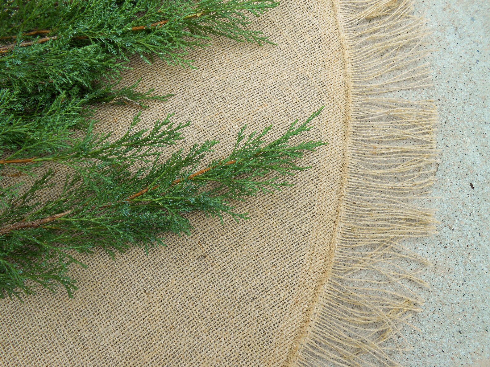 Burlap Christmas Tree Skirt Burlap Tree Skirt Rustic Christmas Etsy