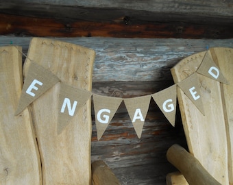 Engagement Banner Engaged Banner Engaged Bunting Wedding Garland Bridal Engaged Sign Engagement Sign Engagement Party Engagement Bunting
