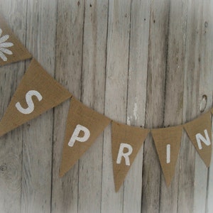 Spring Garland Spring Decor Spring Banner Spring Bunting Easter Decor ...