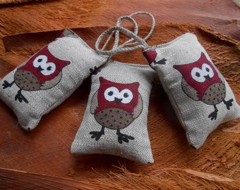 Lavender Sachet Bag Baby Showers Favor Bridal Showers Favors Wedding Favors Housewarming Gifts Owl Decor Lavender Wedding