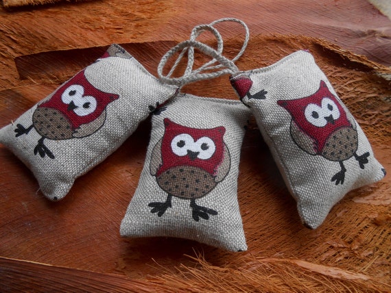 Lavender Sachet Bag Baby Showers Favor Bridal Showers Favors Wedding Favors Housewarming Gifts Owl Decor Lavender Wedding