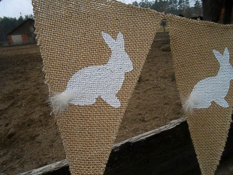Easter Bunny Banner Easter Garland Easter Bunting Easter Banner Easter ...